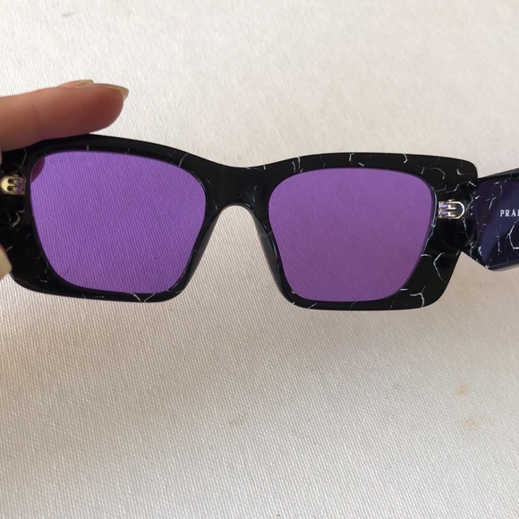 Prada abstract style sunglasses purple lens PR 08YS - Picture 6 of 9